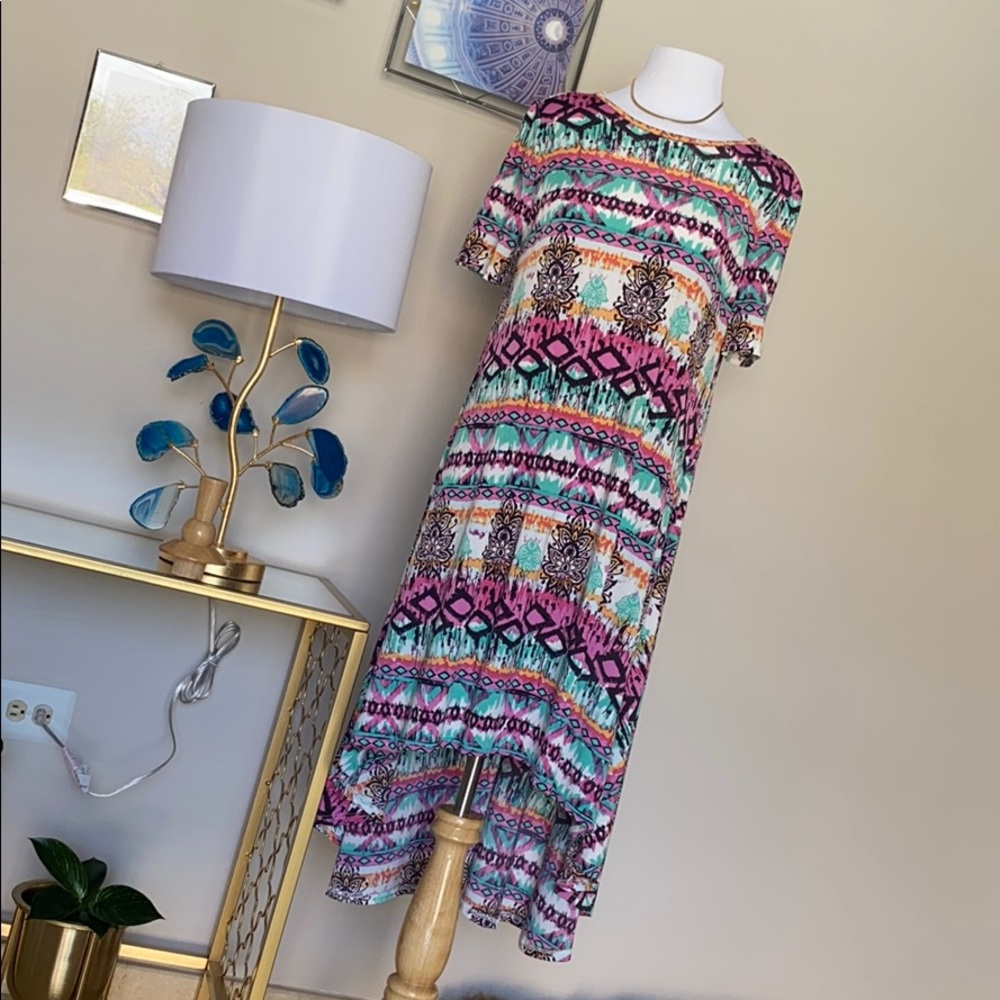 Hi low jersey dress